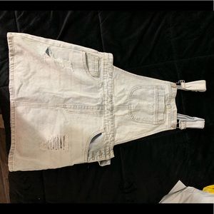 mini skirt denim overalls